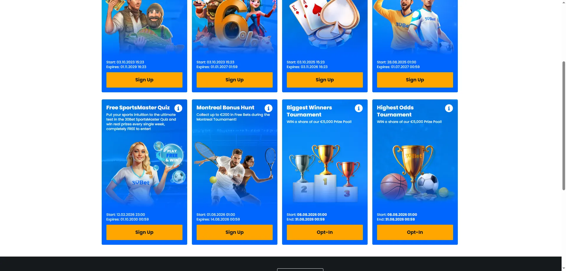 Bônus de boas-vindas 30bet Casino para novos jogadores em 2026