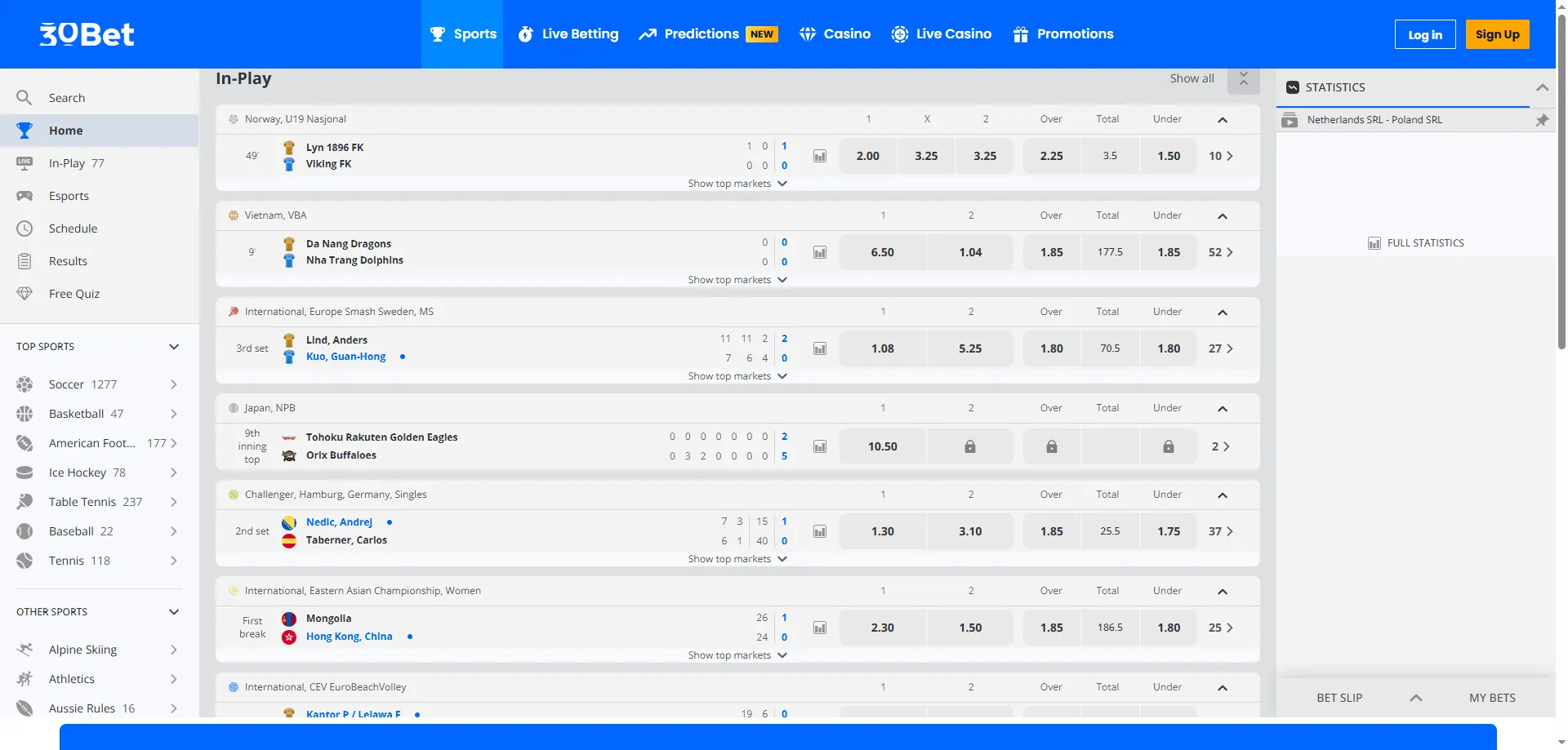 30bet Casino ao vivo &mdash; dealers reais em tempo real