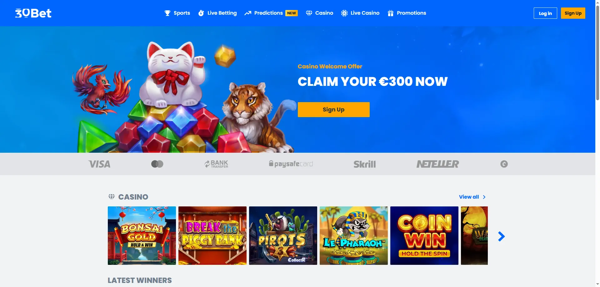 Como criar uma conta no 30bet Casino passo a passo